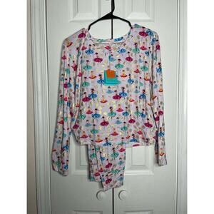 NEW Posh Peanut Adalyn 2 Piece Pajamas Womens Large Ballerina Snowflake